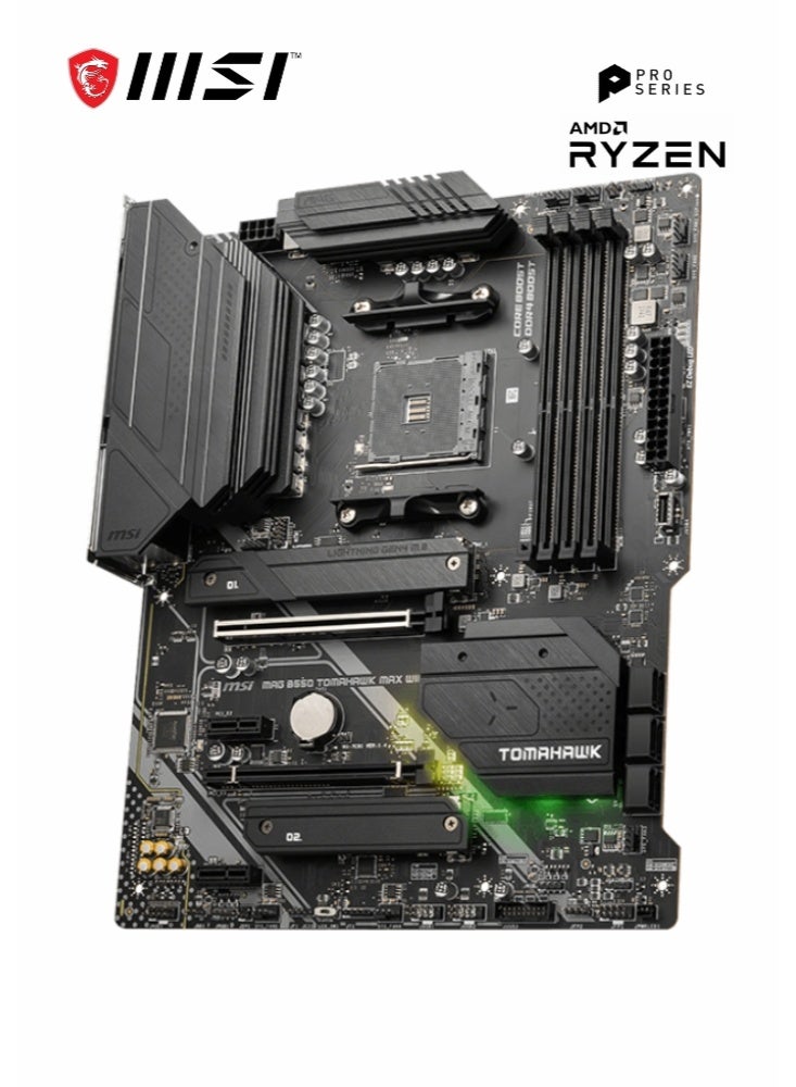 إم اس أي MAG B550 TOMAHAWK MAX WIFI | Gaming Motherboard | AMD AM4, DDR4, PCIe 4.0, SATA 6Gb/s, M.2, USB 3.2 Gen 2, HDMI/DP, ATX, Wi-Fi 6E | AMD Ryzen 5000/ 4000/ 3000 Series Processors | 911-7C91-062 - Image 3