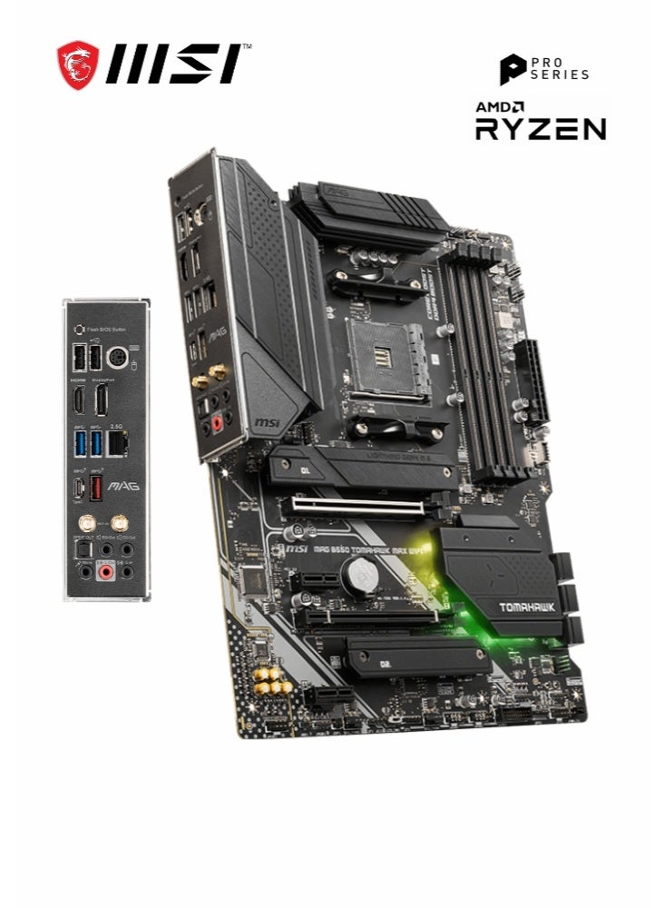 إم اس أي MAG B550 TOMAHAWK MAX WIFI | Gaming Motherboard | AMD AM4, DDR4, PCIe 4.0, SATA 6Gb/s, M.2, USB 3.2 Gen 2, HDMI/DP, ATX, Wi-Fi 6E | AMD Ryzen 5000/ 4000/ 3000 Series Processors | 911-7C91-062 - Image 4