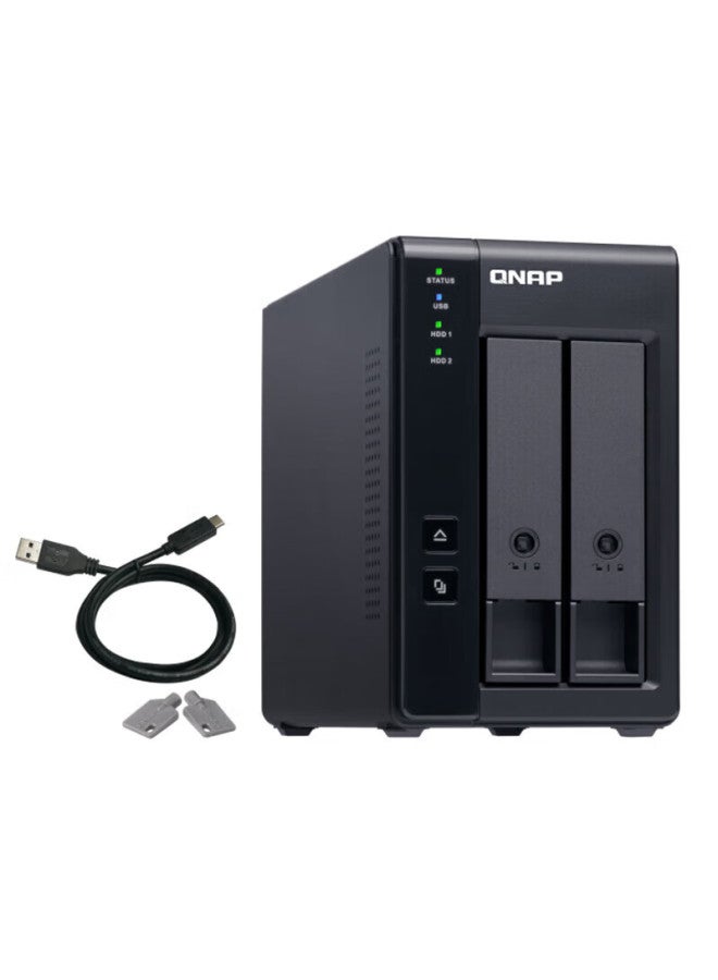Qnap Tr-002 Dual-bay Type-c Transfer Interface Network Storage Expansion Enclosure - Image 2