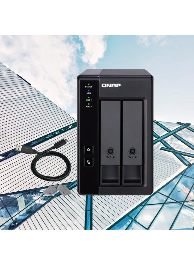 Qnap Tr-002 Dual-bay Type-c Transfer Interface Network Storage Expansion Enclosure - Image 4
