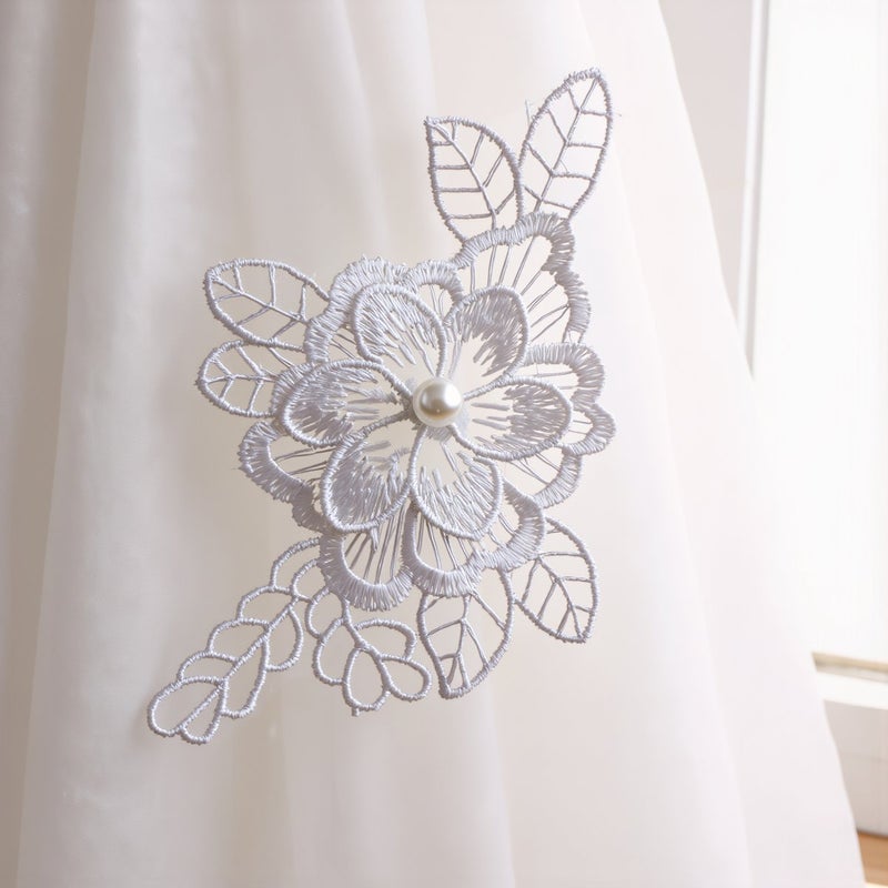 Lace Flower Applique for Handmade Craft Lovers Brides DIY Clothing Embellishment - Image 5