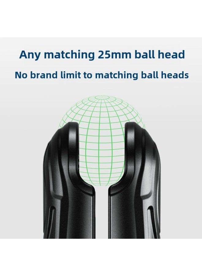 Kewig Kewig Mobile Phone Bracket Connection Clamp Arm Sports Camera Connection Fit One Inch Ball Connecting Bar Accessories-Colour:J101 (9cm Basic Metal Clamp Arm) - Image 5