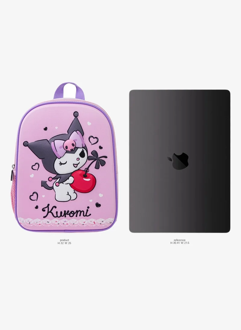 Sanrio Sanrio Kuromi EVA Toddler Backpack 12 Inch | Lightweight Kids School Backpack | Cute Character Bag | Preschool & Kindergarten Travel Backpack for Girls | Water Resistant  | Girls School Bag