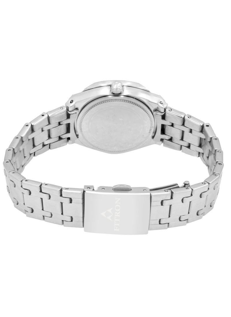 Fitron - Fitron Quartz Analog Silver Couple Set Watch For Men and Women - Image 1