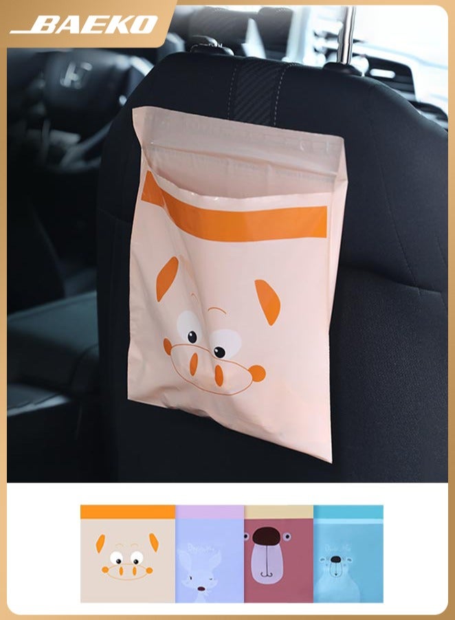 BAEKO Self Adhesive Trash Bags 60 Pcs,Waterproof Car Garbage Bag Disposable Trash Bags Leak Proof,  Kitchens, Bedrooms, Study Rooms, Travel, Camping, Office - Image 1