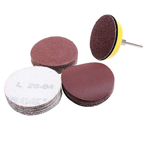 AUTOTOOLHOME 100 Pack 2 inch Sanding Discs Kit with Polishing Pads Plate 40 60 80 100 120 150 180 240 320 400 Grit Sandpapers for Drill Grinder Rotary Tool - Image 4
