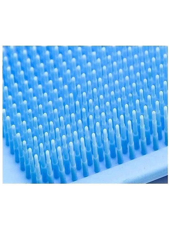 Onward Silicone Body Back Scrubber Double Side Bathing Brush for Skin Deep Cleaning Massage, Long Bath Body Brush with Soft Bristles for Men and Women (Multicolor) - Image 3