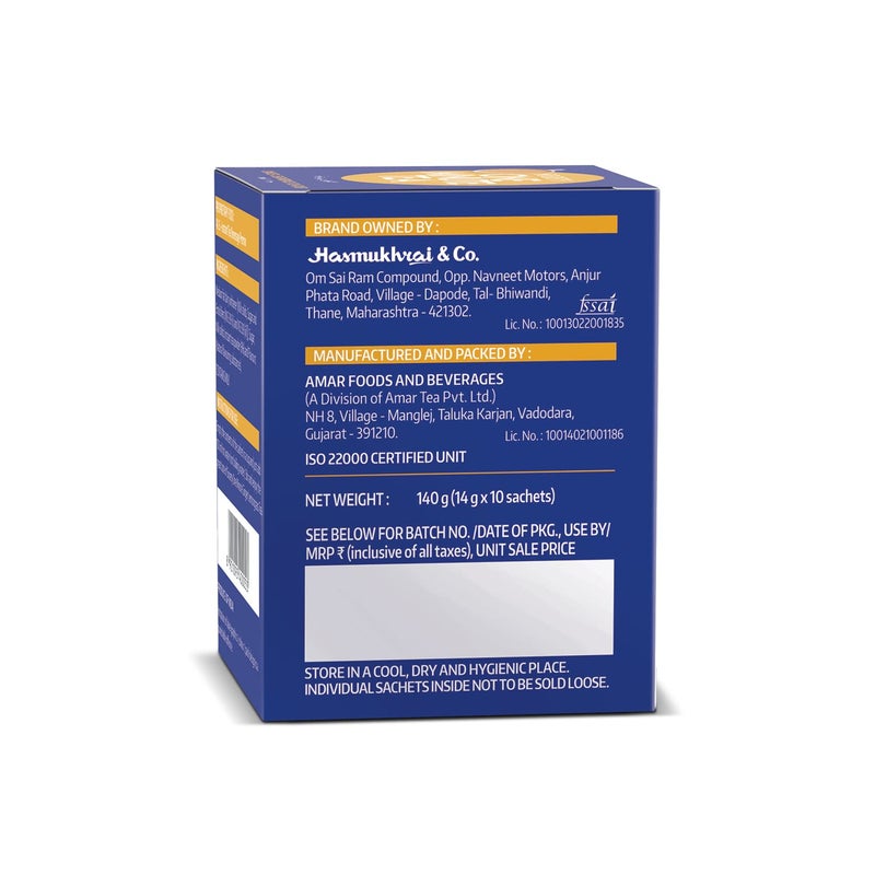 Society One Minute Tea | Ginger Lemongrass Flavour | Made with Lemongrass & Ginger | Flavoured Instant Tea | 14g X 10 Sachets (140g) | Pack of 3 - Image 3