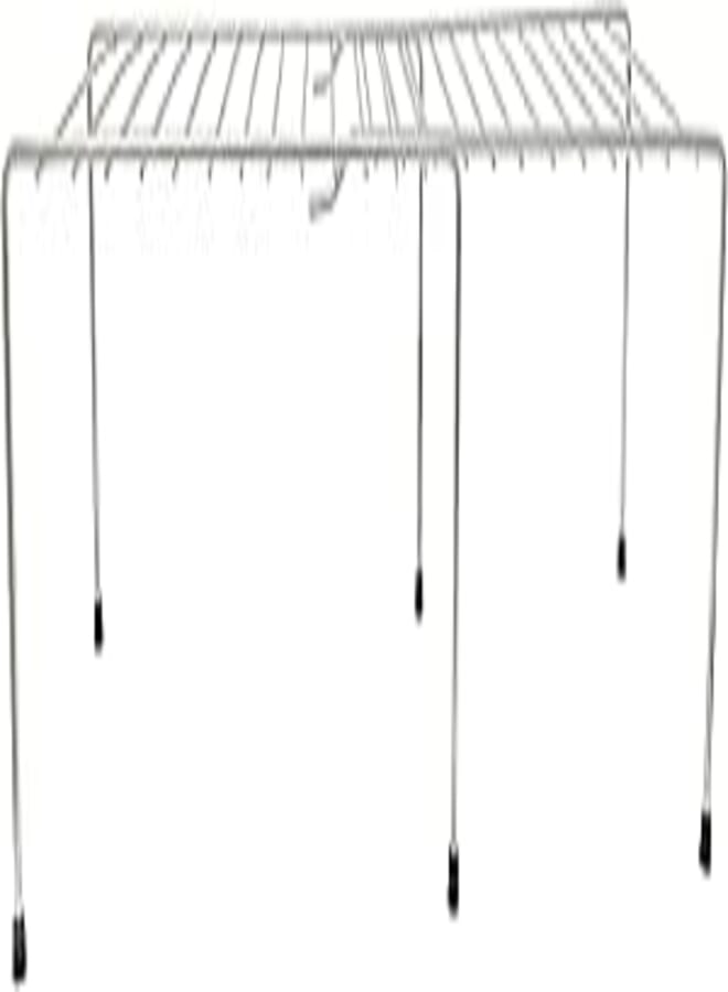 VDNSI Stainless Steel 2 Shelf Kitchen Rack Spice Shelf Kitchen Pantry Storage Organizer