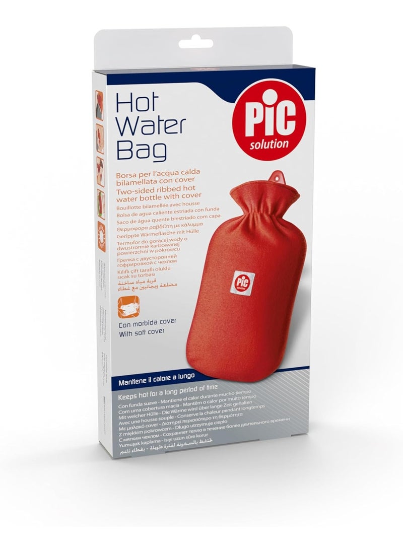 Pic Solution Pic Solution Hot Water Bottle with Cover  - Image 2