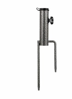 Excefore Beach Umbrella Sand Anchor, Steel Anchor Beach Umbrella Heavy Duty Metal Ground Grass Auger Holder Stands for Outdoor Summer Beach Garden Lawn Yard for Use in Flag, Umbrella, Fishing Rod (Black)  - Image 1