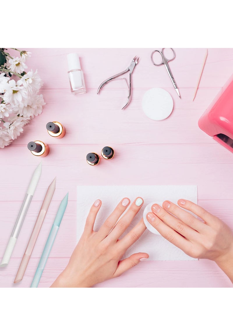 SYOSI 3 قطع من مبردات الأظافر الزجاجية، مبرد أظافر مزدوج الأطراف لإزالة الجلد الميت من أجل العناية بالأظافر والبشرة المحيطة بها، أدوات العناية بالأظافر (وردي، أزرق، شفاف) - Image 4