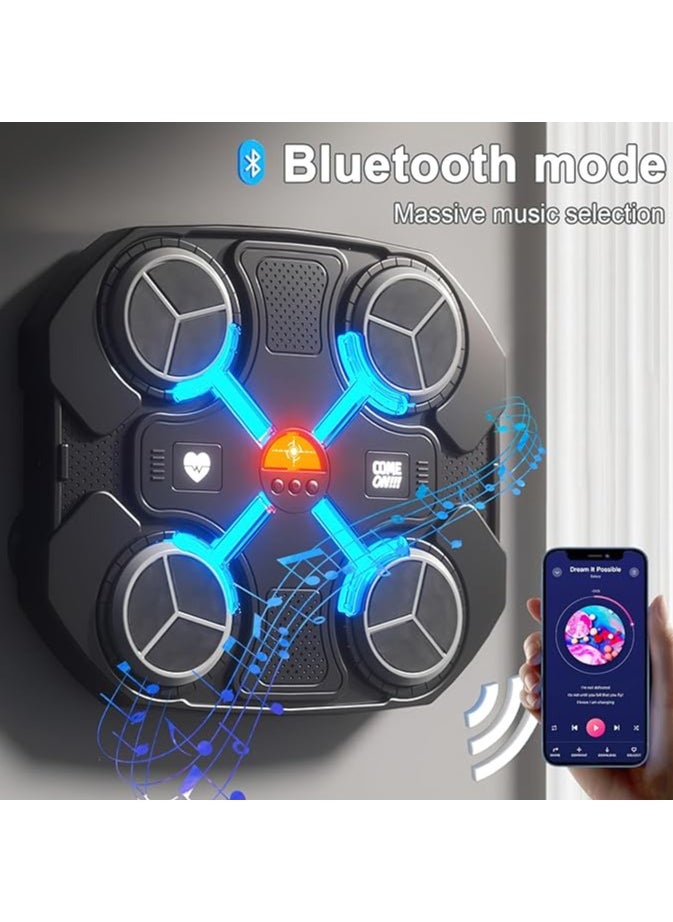 Zoom Plus - Upgrade Smart Music Boxing Machine, Bluetooth Electronic Boxing Machine Wall Mounted with Boxing Glove,Boxing Machine with Smart Display Screen Suitable for Parent-Child Training. - Image 1