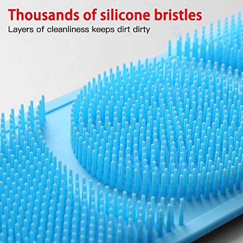 Styxon Silicone Back Scrubber for Shower, Styxon 35.4 inch Bath Body Brush, Double Side Spa Massage Exfoliating Back Brush Belt Scrubbing Pad - Multi - Image 3