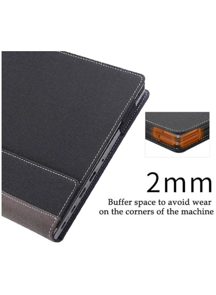 General Laptop Sleeve Compatible with HP Spectre X360 Convertible 13-AW 13.3 Inch Case PU Leather Protective Cover Shell For HP Spectre X360 13.3''  - Image 4