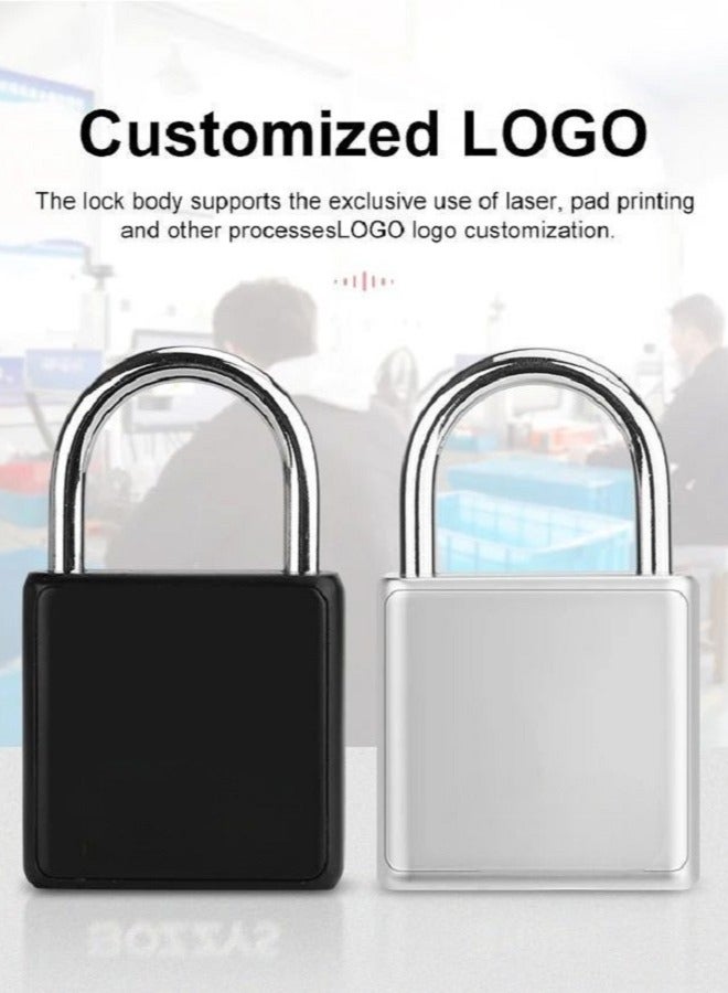 Fingerprint Padlock, Mini Smart Padlock Ultra Light One Touch Open Fingerprint Lock with USB Charging, Gym Locker Lock, Biometric Lock, Locker Lock for Bike, School Locker, Anti-Theft  - Image 5