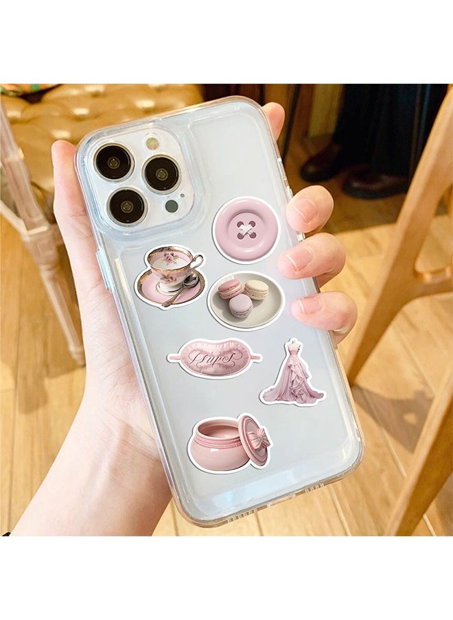 Beyond 50Pcs Girls Gentle Ballet Pink Sticker, Pink Aesthetic Graffiti Sticker for Kids Teens, Cute Pink Laptops Decals for Water Bottles Journal Bag Phone  - Image 4