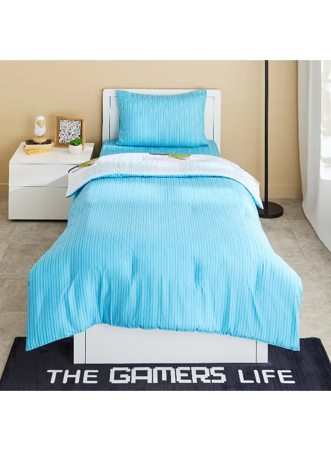Home Box Tom 2-Piece Slumber Ride Glide Single Microfibre Comforter Set - 135x220 cm