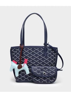Generic Printed Shopper Small Tote Blue Pendants Random  - Image 1