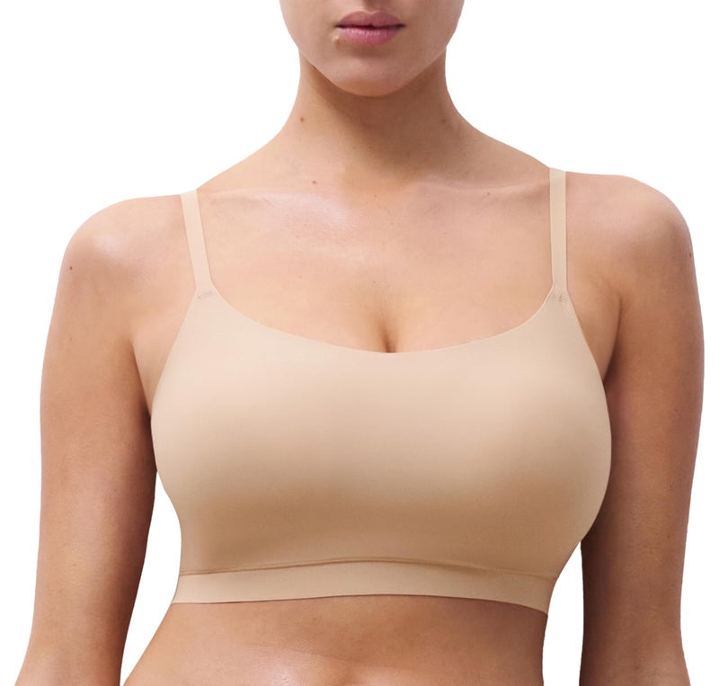 Chantelle Women's Softstretch Scoop Padded Bralette, Ultra Nude, XS/S - Image 1