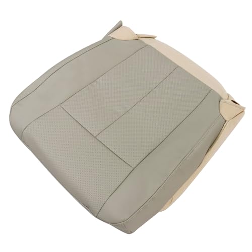 Sekeseauto Front Passenger Side Bottom Replacement Perforated Leather Seat Cover Tan #4C 2C or 1C Compatible with Ford Expedition 2007 2008 2009 2010 2012 2013 2014 - Image 1