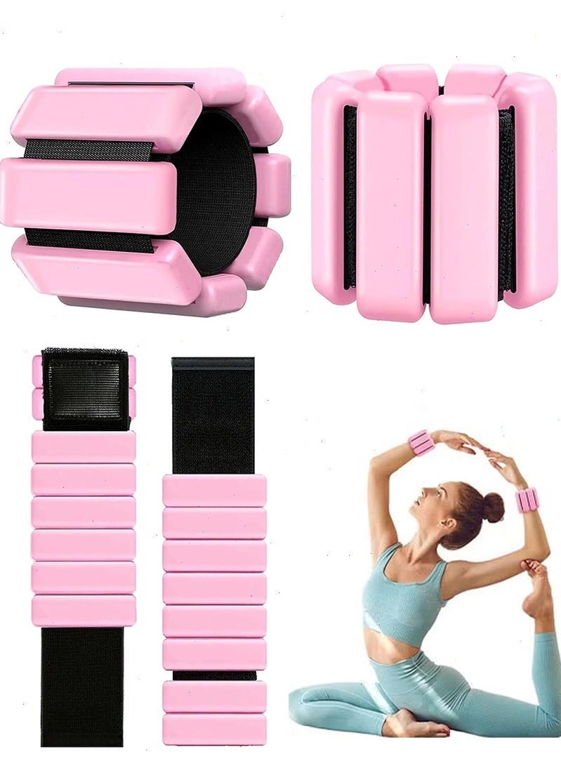 Pomefar Ankle Weights, Adjustable Ankle And Wrist Weights，Pilates Wearable Strong Arm & Leg Weights for Walking, Yoga, Dance, Gym,Exercise Use - Image 1