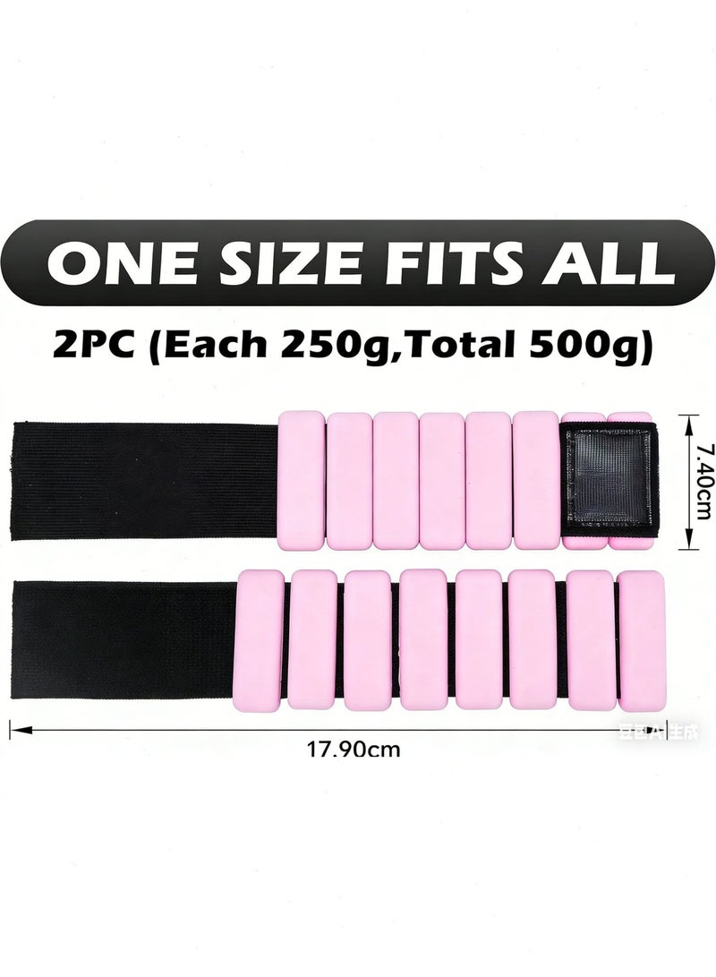 Pomefar Ankle Weights, Adjustable Ankle And Wrist Weights，Pilates Wearable Strong Arm & Leg Weights for Walking, Yoga, Dance, Gym,Exercise Use - Image 2