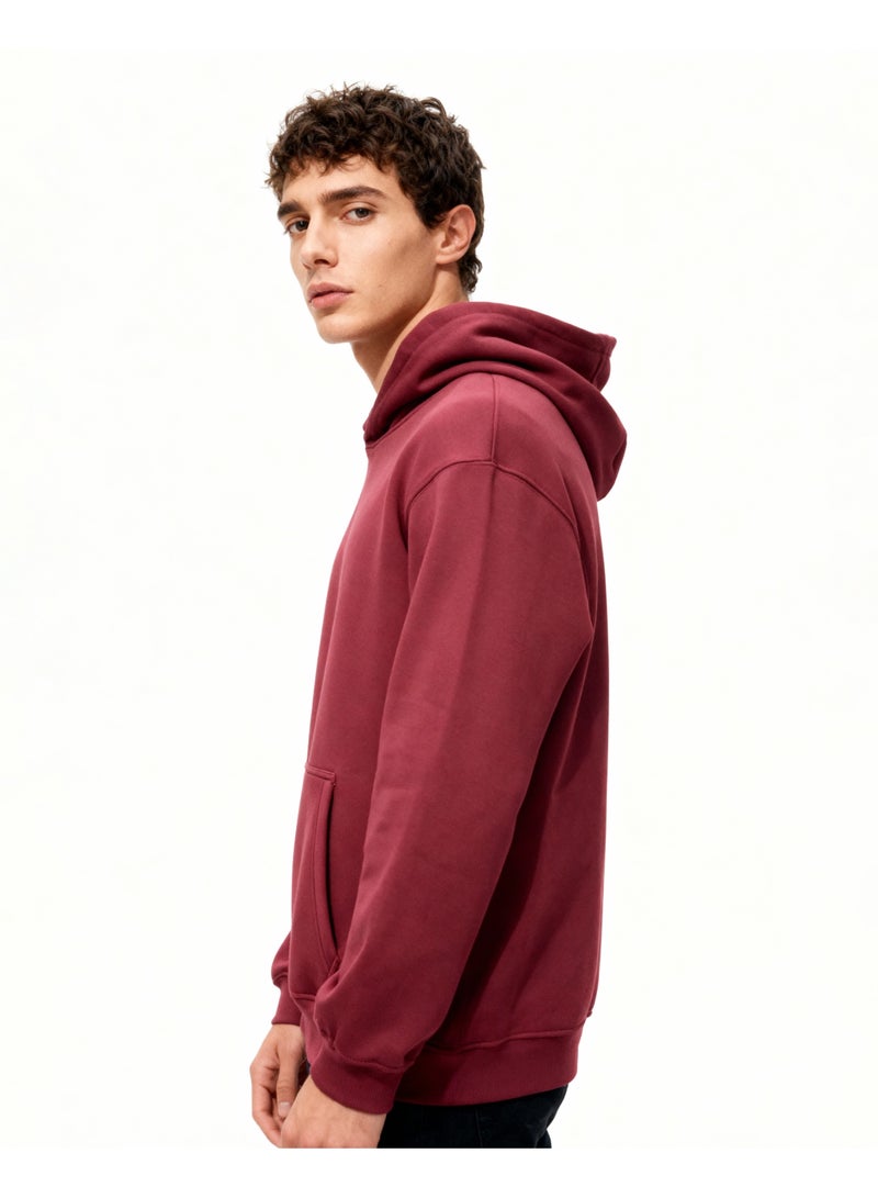 Feathers Men’s Oversized Winter Hoodie 100% Cotton, Warm & Cozy - Image 2