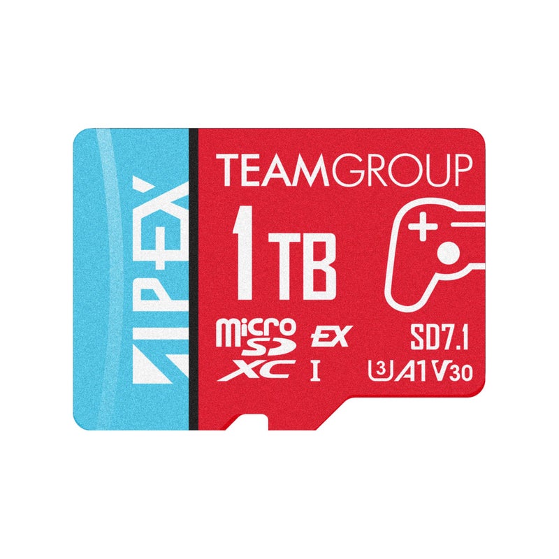 TEAMGROUP APEX 1TB microSD Express Card microSDXC Memory Card U3 A1 V30 RW up to 800700 MBs for Nintendo Switch2 UHSI Compatible with Adapter TAPMSDE1TIV30A102 - Image 2