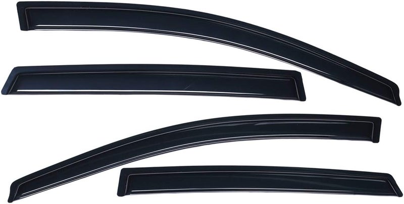 Lightronic WV94655 Tape-on Window Visors Rain Guards Smoke Tint 4PCS Set for 2007-2011 Honda CR-V - Image 3