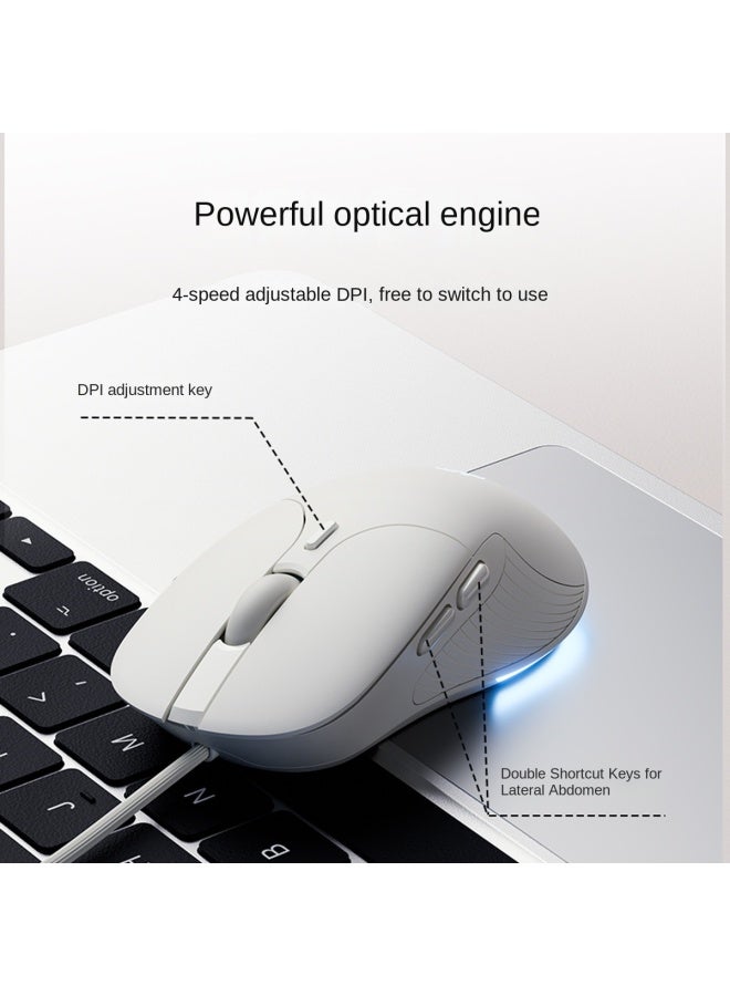 إنفيك Inphic B2 ماوس سلكي للألعاب ضوء أعمال مكتب منزل صامت [مجموعة وسادة الماوس] - Image 4