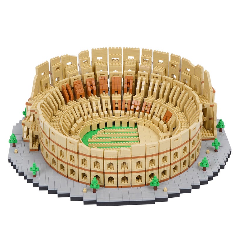 Geniteen Building Blocks Set Roman Colosseum Model Micro Building Blocks 5594 PCS Famous Architecture Model Mini Building Kit Gift for Kids and Adults - Image 3