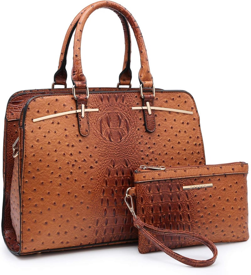 Dasein Women Satchel Handbags Shoulder Purses Totes Top Handle Work Bags With Matching Wallet - Image 1