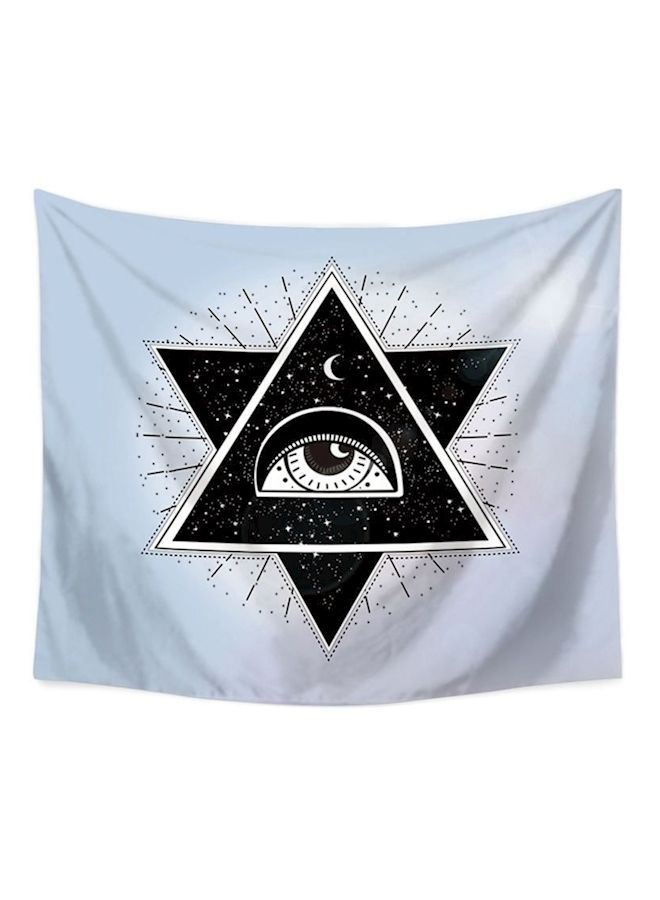 NIBEMINENT Polyester Tapestry Mandala Wall Hanging Black/White 100x150cm - Image 1