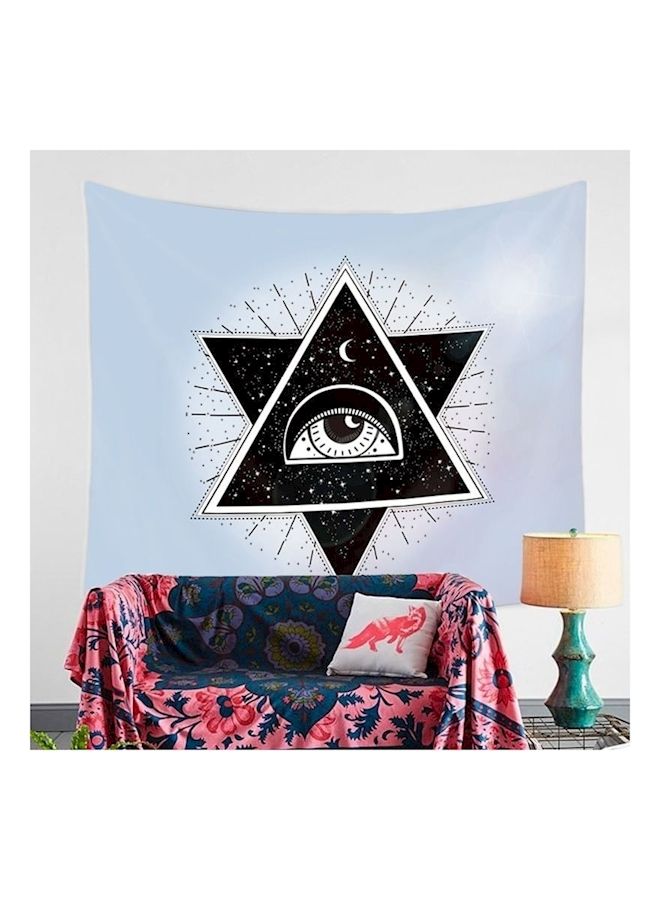 NIBEMINENT Polyester Tapestry Mandala Wall Hanging Black/White 100x150cm - Image 3