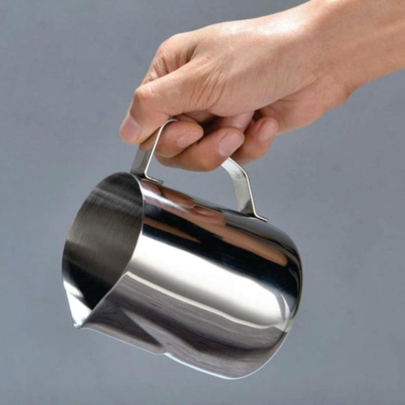 KROKIO Pouring Jug for Candle Making Wax Pouring Pitcher Frothing Mug for Coffee and Milk Stainless Steel Water Kettle 600 ML