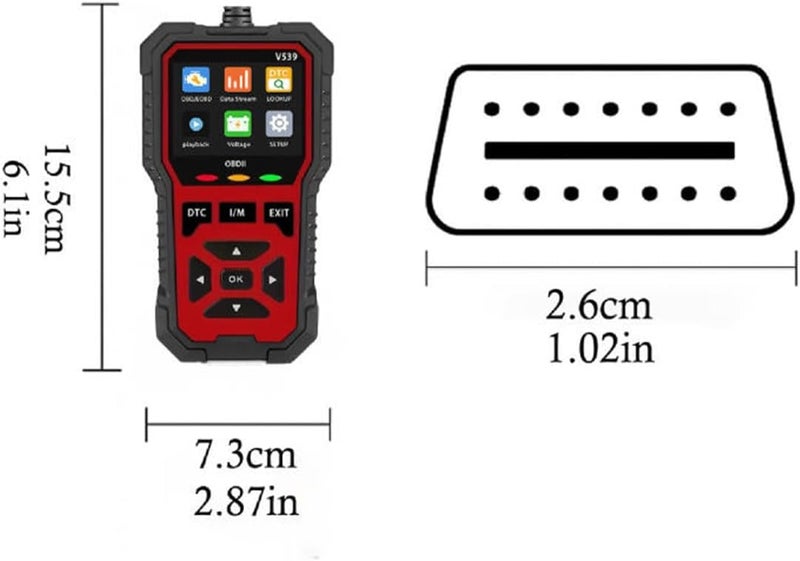 Car OBD2 Scanner Diagnostic Tool for Mercedes-Benz G-Class S-Class SLK SLC SL, I/M Readiness Check Engine Fault Code Reader Mode 6, Mode 8 Live Data - Image 2