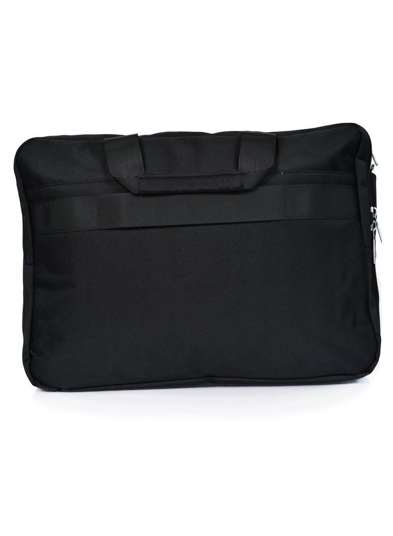 WAVES Laptop Bag, Premium Durable Lightweight Messenger Bag Front Pocket Luggage Belt and Secure Zippers for 16-inch Laptops and Tablets Gray - Image 4