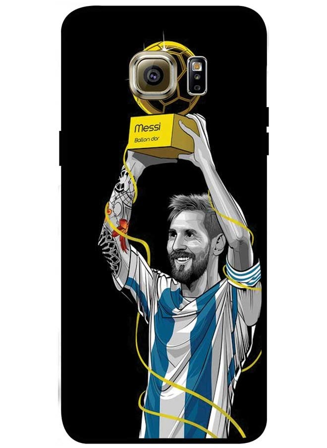 EYE CATCH - Protective Case Cover For Samsung Galaxy S6 Edge Plus Smart Series Printed Protective Case Cover for Samsung Galaxy S6 Edge Plus Messi - Image 1