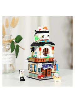 SYOSI Japanese Street View Izakaya Shop Mini Building Blocks, SYOSI MOC Creative Japanese Toys Model Set, 789 PCS Simulation Architecture Construction Toy, Suitable for Ages 6+  - Image 4