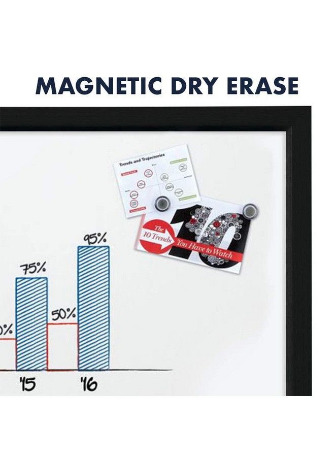 Quartet Whiteboard Dry Erase Board Magnetic 17" X 23" White Board Black Frame Includes Dry Erase Markers And Magnets 4 Pack (Mwdw1723Mbk) - Image 4