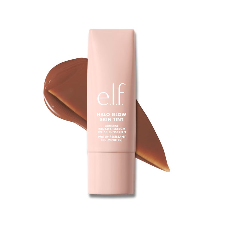 elf e.l.f. Halo Glow Skin Tint SPF 50, Tinted Moisturizer For Light, Buildable Coverage, Creates A Natural Glow, Vegan & Cruelty-Free, 15 Deep Cool - Image 1