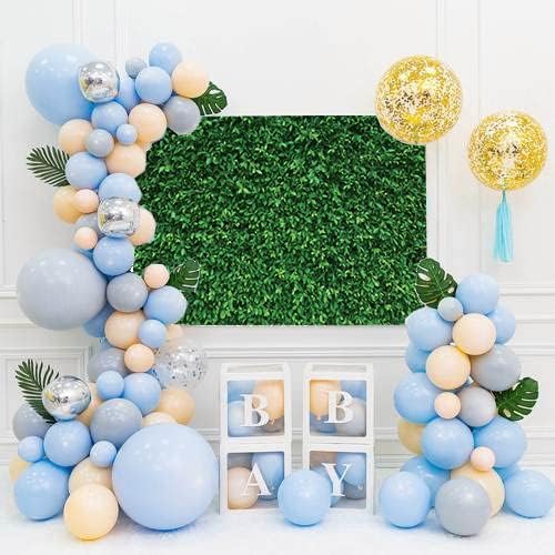 Backdropon Green Leave Photography Backdrops Nature Backdrop Curtain Cloth Birthday Background Seamless Photo Booth Prop Backdrop Size 5 Feet Height & 8 Feet Width(5 * 8) - Image 4