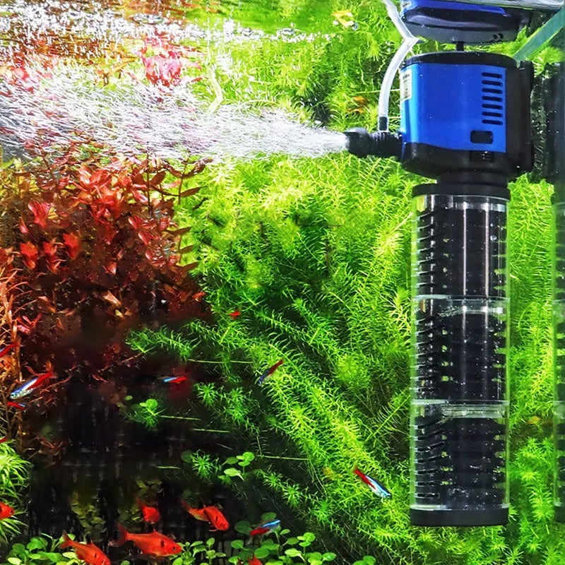 TARARIUM Fish Tank Filter Powerful 400GPH for 75-200 Gallon Large Aquarium Small Pond Fountain, Wave-Maker Submersible Water Pump Turtle Tank Filter for Saltwater & Freshwater System - Image 1