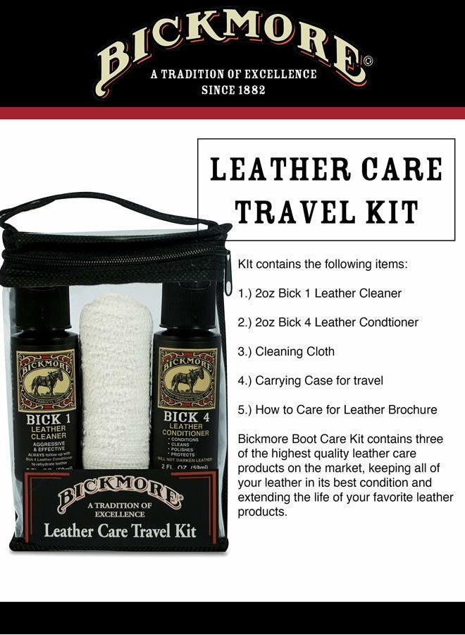 Bickmore Leather Shoe & Boot Travel Care Kit- Repairs, Polishes and Shines Leather Goods On The Run, Travel Kit, Travel Kit - Image 4