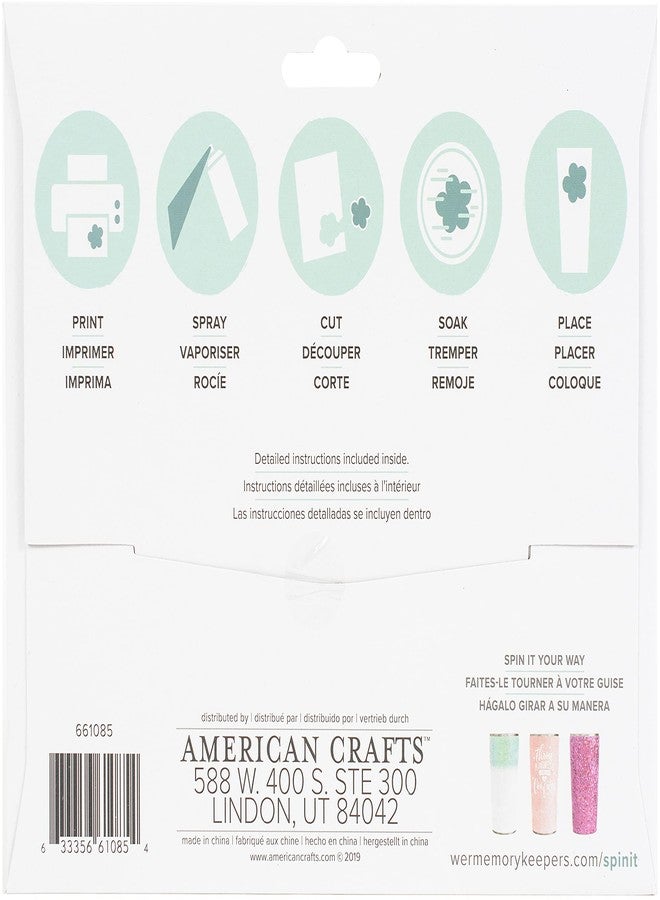 We R Memory Keepers 661085 Water Slide Paper Clear - Image 3