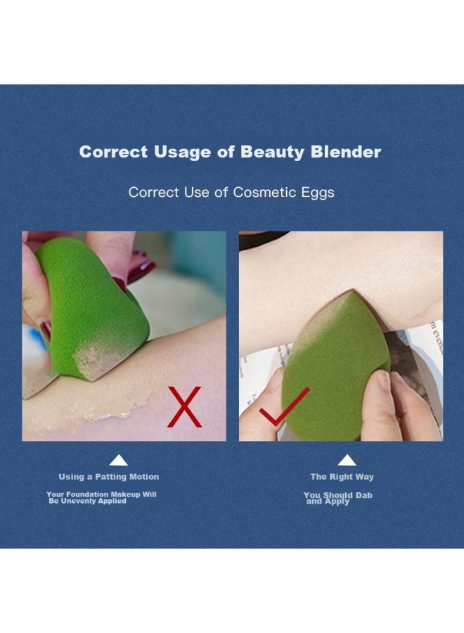 الخالدون Amortals Beauty Blender، إسفنجة مكياج، إسفنجة تجميل، كعكة إسفنجية، استخدام جاف ورطب، مقاوم للمسحوق، هدية عطلة - Image 3