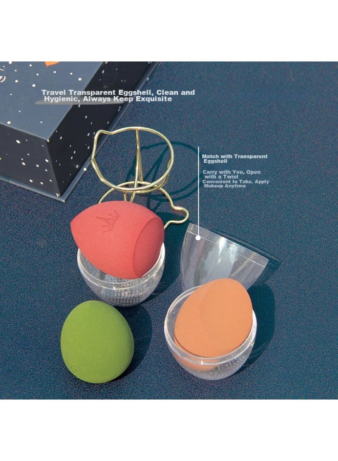 الخالدون Amortals Beauty Blender، إسفنجة مكياج، إسفنجة تجميل، كعكة إسفنجية، استخدام جاف ورطب، مقاوم للمسحوق، هدية عطلة - Image 4