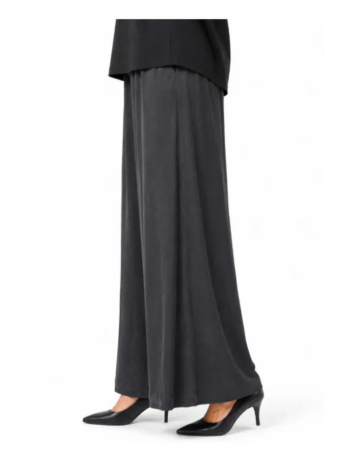 MissWhence  Flowy High Waist Palazzo Trousers - Black for Women | Best Price UAE