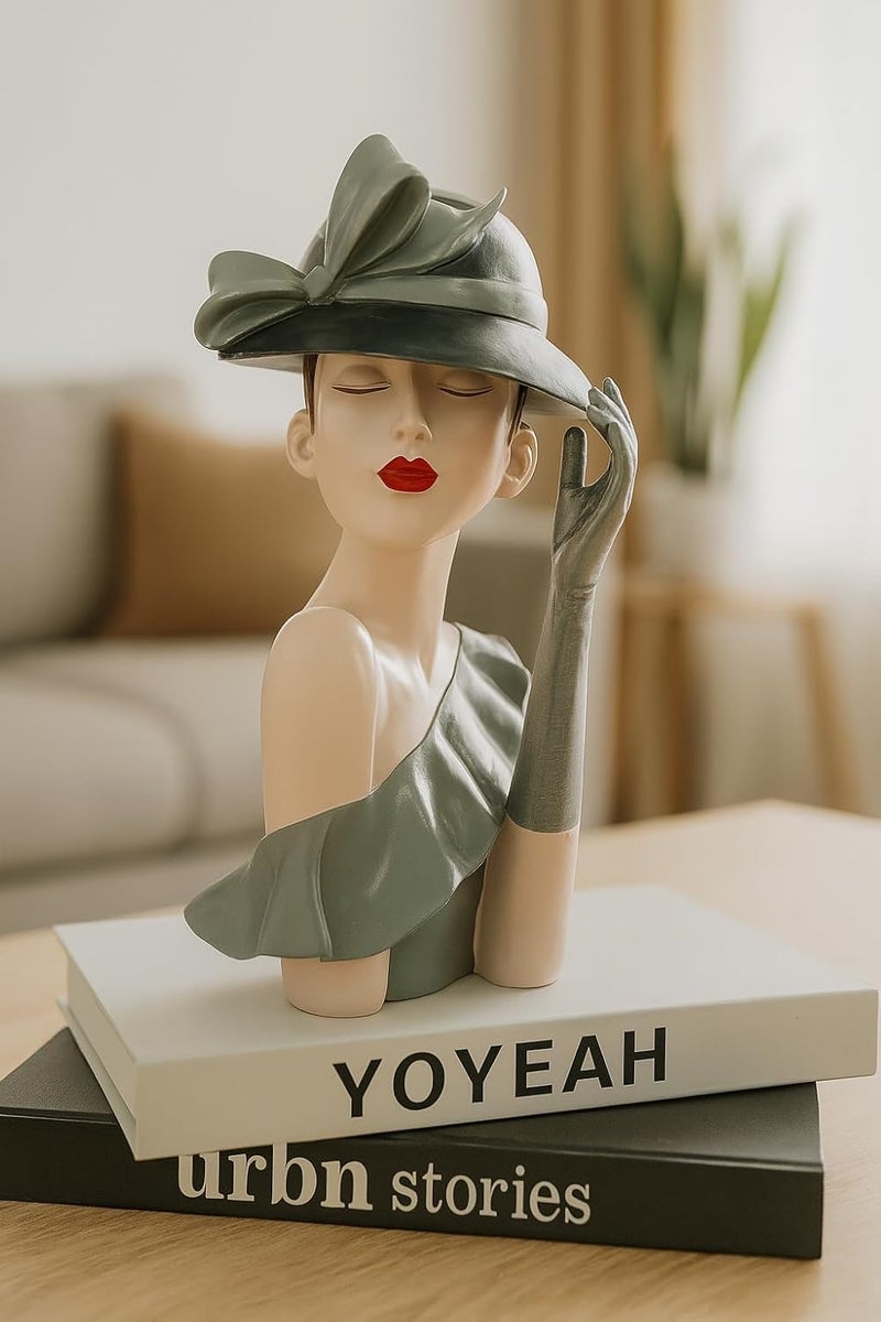 B&D تمثال سيدة عتيق من B&D - ديكور منزلي خزفي - Image 2